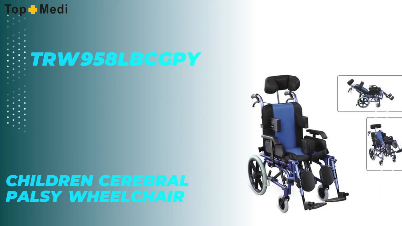 Professional Topmedi TRW958LBCGPY Children Cerebral Palsy Wheelchair manufacturers
