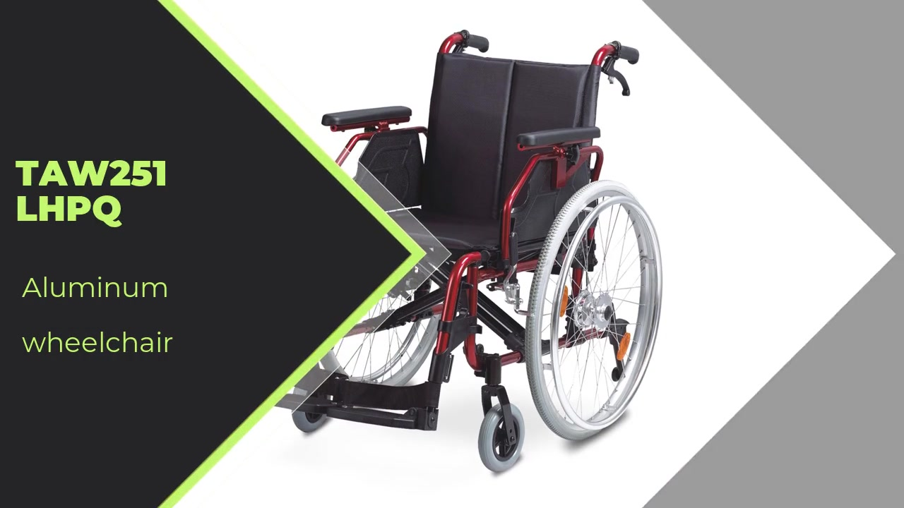 Best Topmedi TAW251LHPQ aluminum wheelchair FactoryPrice-