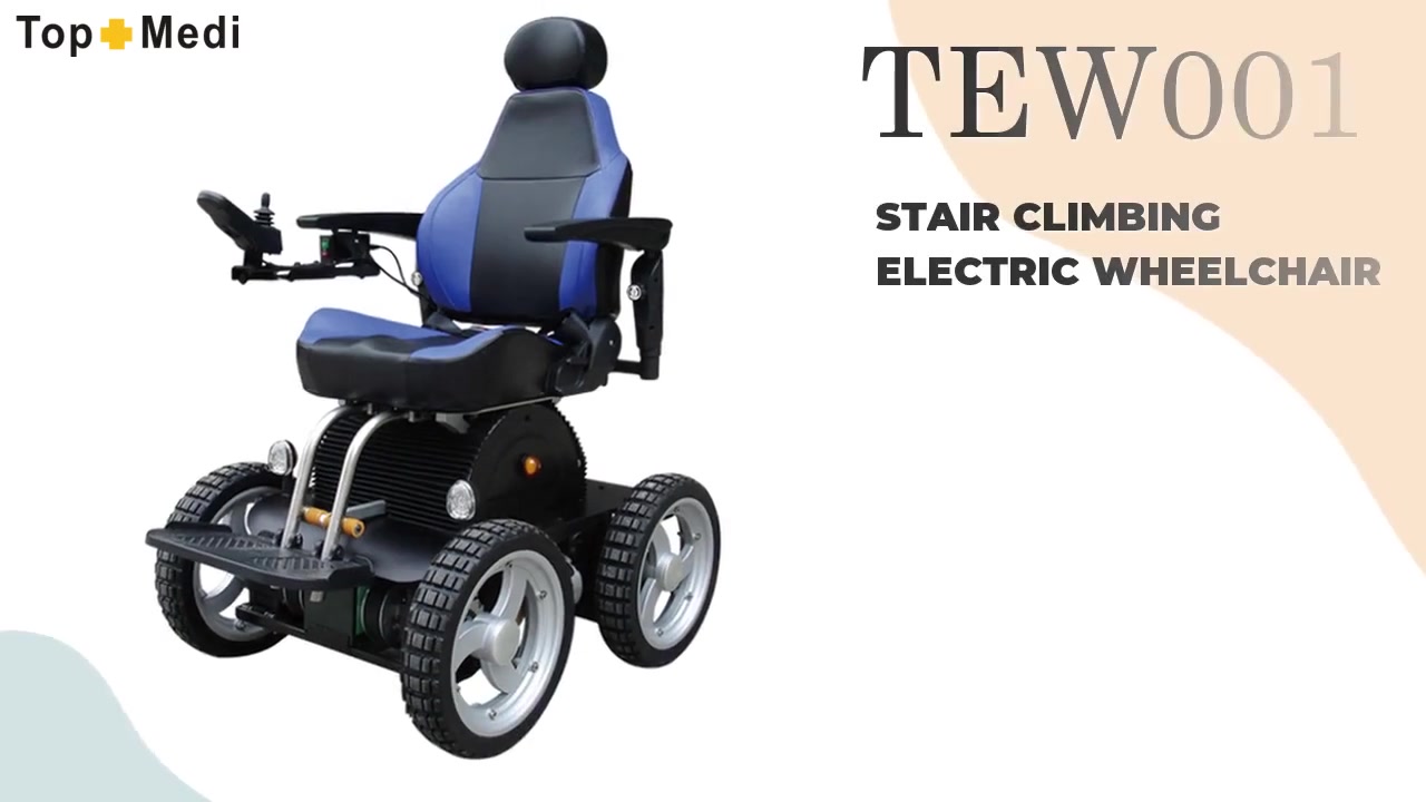 TEW001 HIGH END OFF ROAD STAIR CLIMBING ELECTRIC WHEELCHAIR