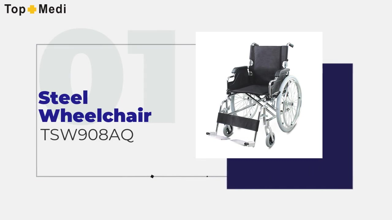 Professional Topmedi Steel Wheelchair TSW908AQ manufacturers