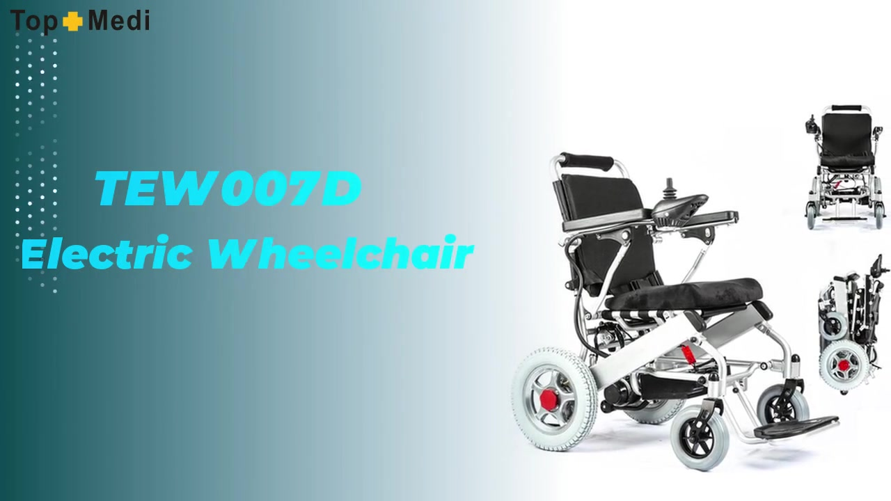 Professional Topmedi TEW007D Easy Folding Electric Wheelchair manufacturers
