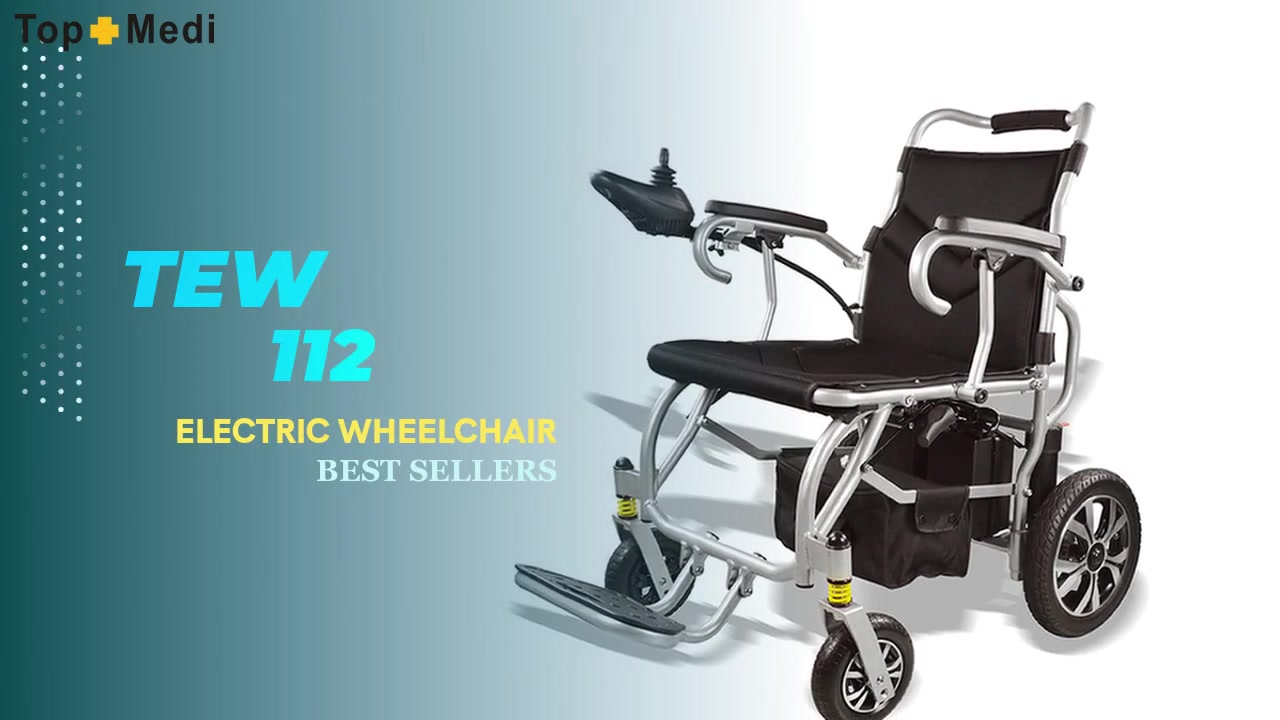 Best Aluminum Power Wheelchair TEW112 TOPMEDI FactoryPrice
