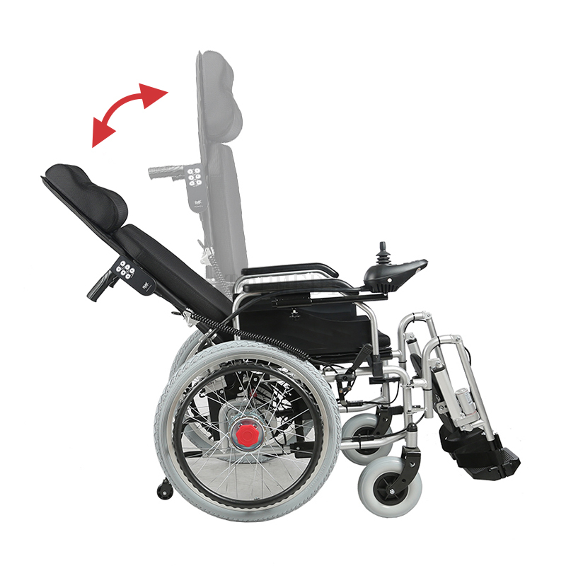 Foldable Light Outdoor Electric Reclining Wheelchair