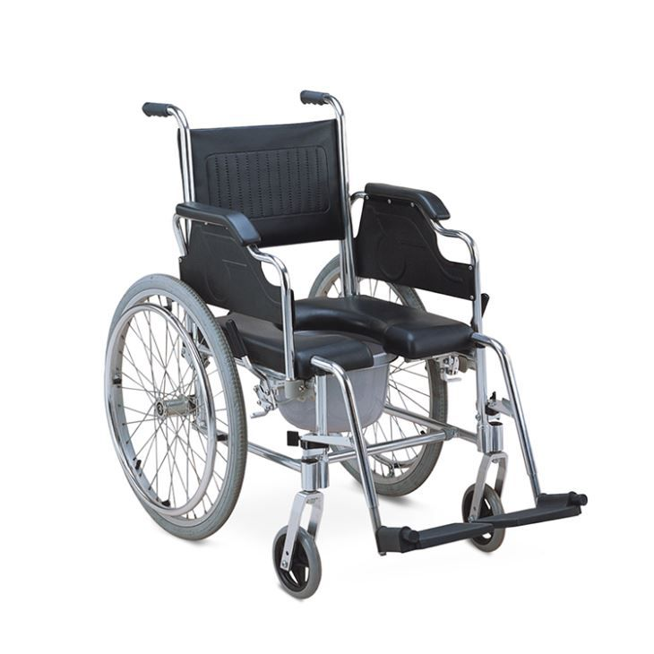 Manual Toilet Commode Wheelchair