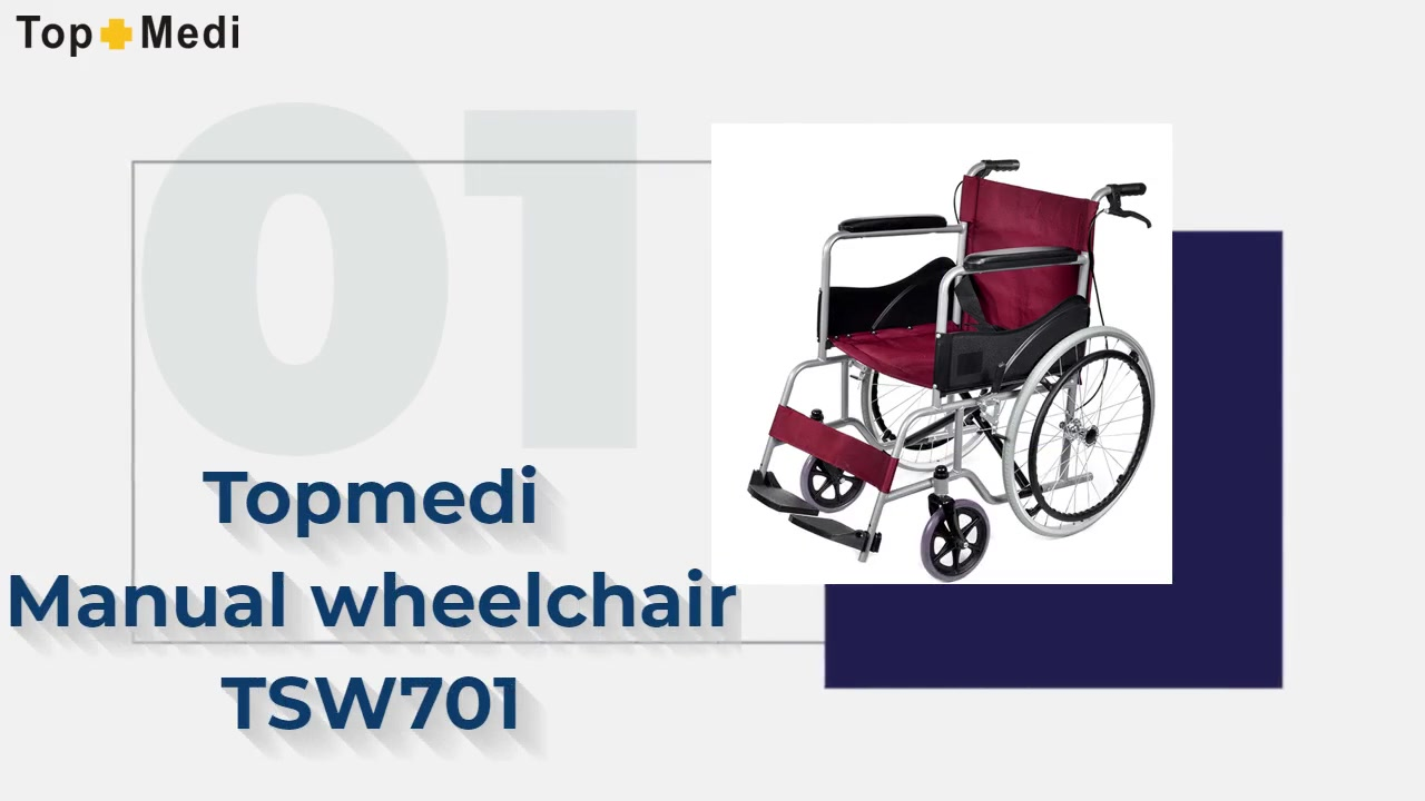China Topmedi Manual wheelchair TSW701 manufacturers