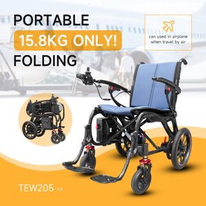 Travel Electric Blue Wheelchair