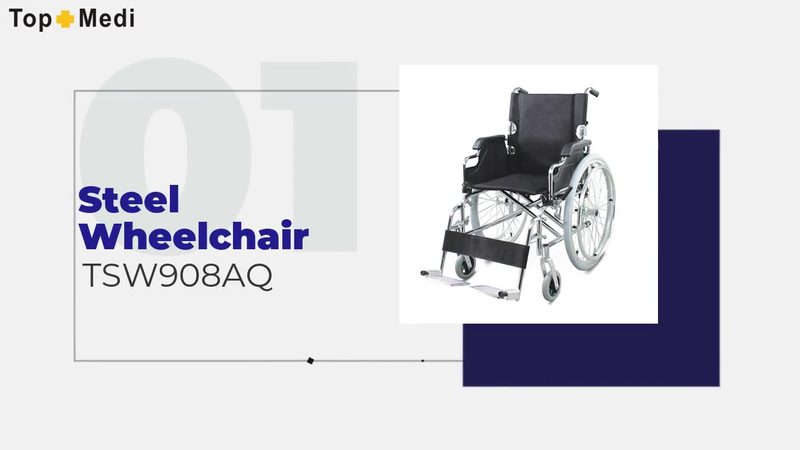 Professional Topmedi Steel Wheelchair TSW908AQ manufacturers