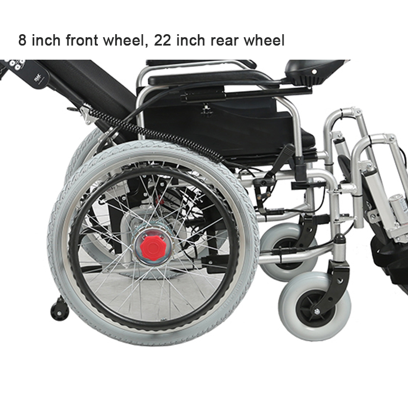 Foldable Light Outdoor Electric Reclining Wheelchair