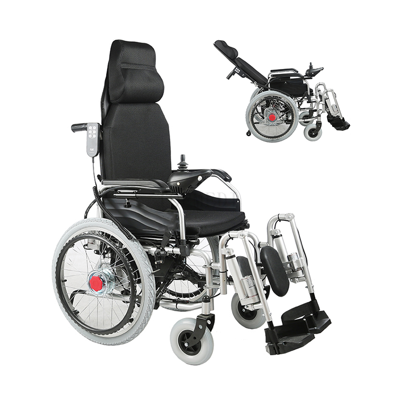 Foldable Light Outdoor Electric Reclining Wheelchair