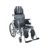 Commode Wheelchair with Reclining High Back