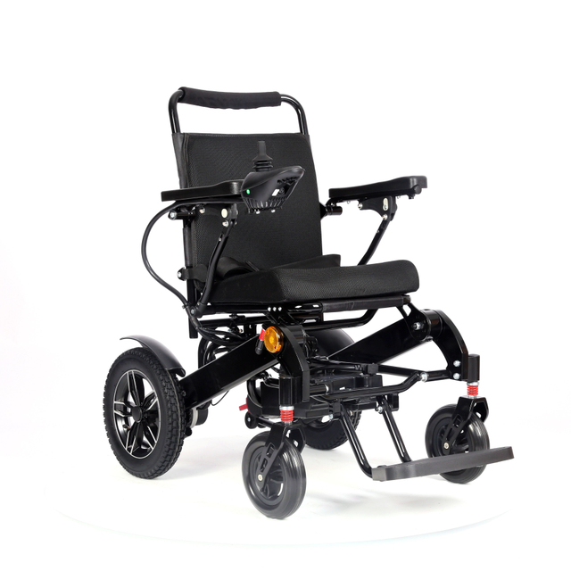 Black Safety Handicapped Electric Wheelchair